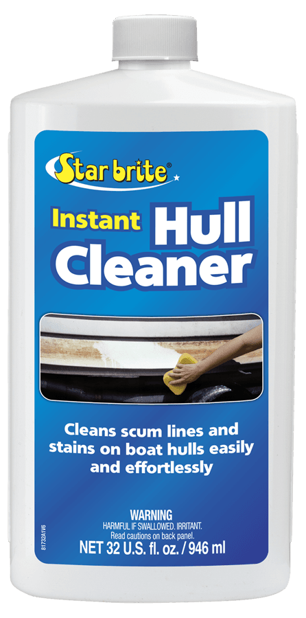 STAR BRITE 081732PW Instant Hull Cleaner - Easily Remove Stains, Scum Lines & Grime for Boat Hulls, Fiberglass, Plastic & Painted Surfaces - Wipe On, Rinse Off Formula 32 Ounces (081732) - High quality product image showing STAR BRITE 081732PW Instant Hull Cleaner - Easily Remove Stains, Scum Lines & Grime for Boat Hulls, Fiberglass, Plastic & Painted Surfaces - Wipe On, Rinse Off Formula 32 Ounces (081732) details and features