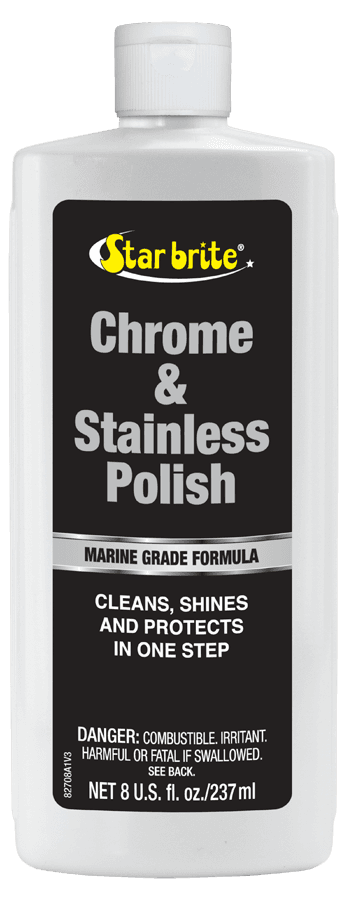 STAR BRITE 082708 Polishing Compound; Used To Clean And Shine Chrome And Stainless Steel Marine Surface And Protect Against Pitting/ Discoloration/ Staining/ Rusting; 8 Ounce Bottle; Single - High quality product image showing STAR BRITE 082708 Polishing Compound; Used To Clean And Shine Chrome And Stainless Steel Marine Surface And Protect Against Pitting/ Discoloration/ Staining/ Rusting; 8 Ounce Bottle; Single details and features