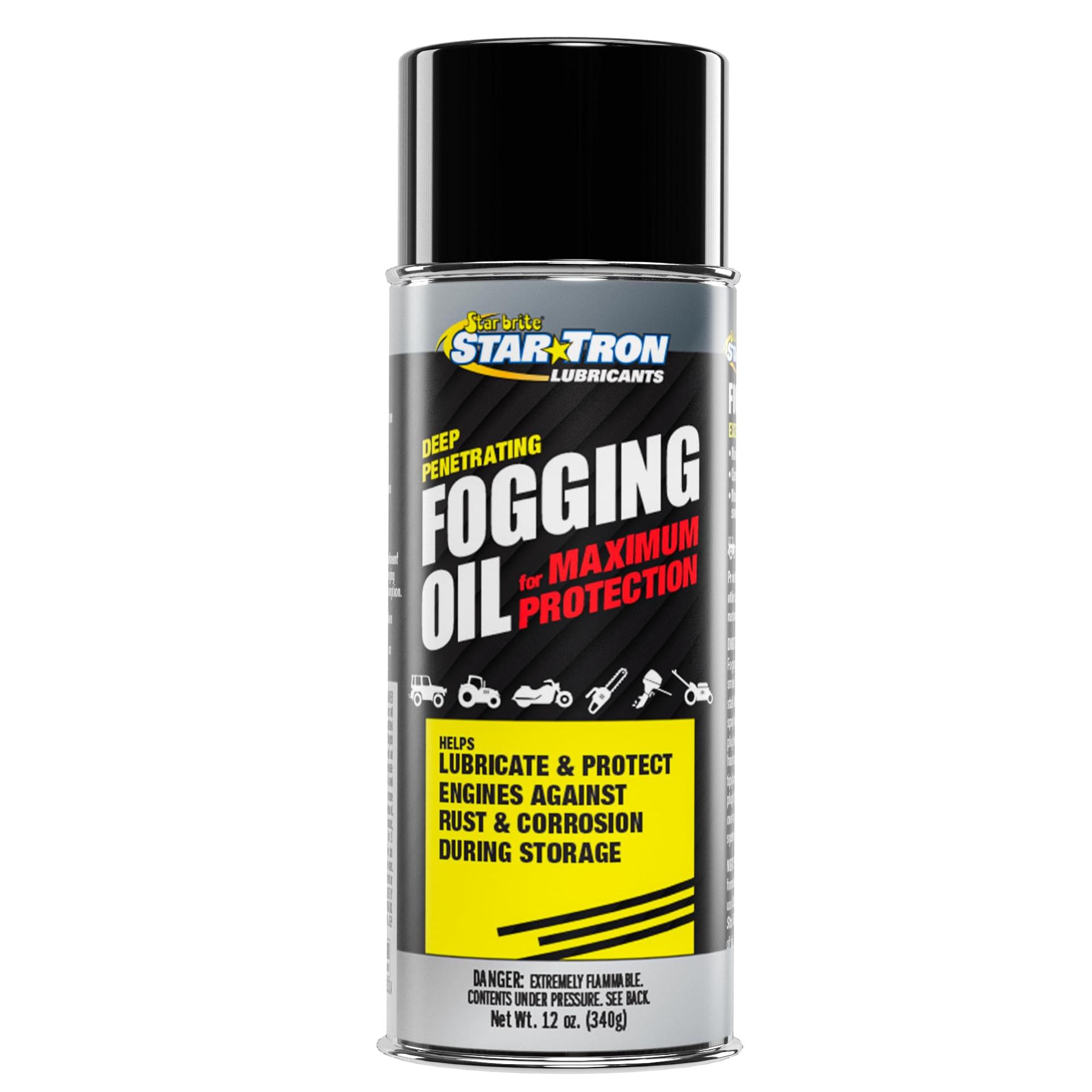 STAR BRITE 084812 Engine Fogging Oil; Use To Prevent Corrosion Of Inboard/ Outboard Marine Engines During Storage; 12 Ounce Aerosol; Single - High quality product image showing STAR BRITE 084812 Engine Fogging Oil; Use To Prevent Corrosion Of Inboard/ Outboard Marine Engines During Storage; 12 Ounce Aerosol; Single details and features