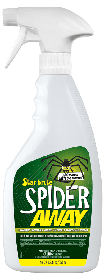 STAR BRITE 095022P Spider Away 22 OZ Spray Simply Chase Away Pesky Spiders & Keep Them Away - Ideal for Homes, Garages, Docks, Patios, Boathouses & More (095022SS) - The Twister Group Tools product