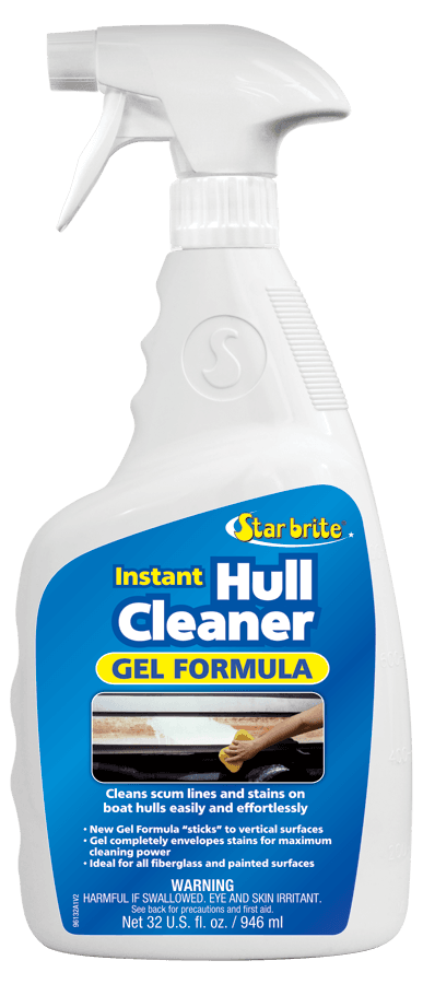 STAR BRITE 096132 Instant Hull Cleaner - 32 Oz Gel Spray - Easily Remove Stains, Scum Lines & Grime on Boat Hulls, Fiberglass, Plastic & Painted Surfaces - Easy to Use Formula - The Twister Group Tools product