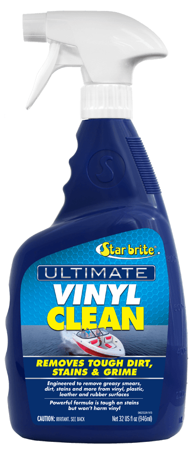 STAR BRITE 096232 Ultimate Vinyl Clean Spray - Multi-Surface Cleaner for Auto, RV, Home & Boat Upholstery - Vinyl, Rubber, Leather, Plastic + Interior & Exterior Trim - 32 OZ - The Twister Group Tools product