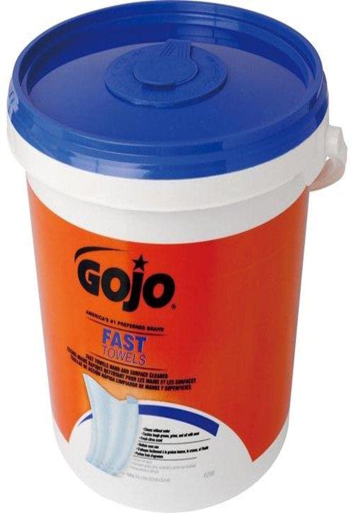 GOJO 6298-04 Fast Wet wipe Towels Bucket 130/bucket