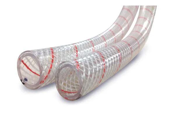 SIERRA 16-162-0580S 5/8FT CLR PVC W/RED TRACER 250-SP, Used In Connecting Sink/ Shower/ Icebox; Non-Heated; 5/8 Inch Inner Diameter; 250 Foot Length; PVC With FDA Formula Vinyl; Clear With Red Tracer - High quality product image showing SIERRA 16-162-0580S 5/8FT CLR PVC W/RED TRACER 250-SP, Used In Connecting Sink/ Shower/ Icebox; Non-Heated; 5/8 Inch Inner Diameter; 250 Foot Length; PVC With FDA Formula Vinyl; Clear With Red Tracer details and features