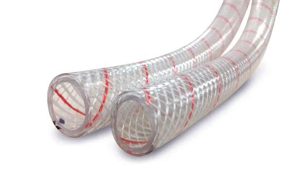 SIERRA 16-162-1180S 1 1/8FT CLR REINF PVC W/RED TRACER, Used In Connecting Sink/ Shower/ Icebox; Non-Heated; 1-1/8 Inch Inner Diameter; 100 Foot Length; PVC With FDA Formula Vinyl; Clear With Red Tracer - High quality product image showing SIERRA 16-162-1180S 1 1/8FT CLR REINF PVC W/RED TRACER, Used In Connecting Sink/ Shower/ Icebox; Non-Heated; 1-1/8 Inch Inner Diameter; 100 Foot Length; PVC With FDA Formula Vinyl; Clear With Red Tracer details and features