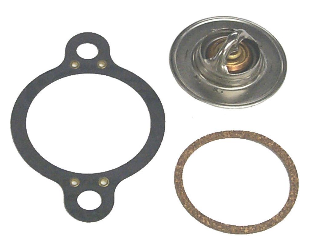 SIERRA 18-3648 THERMOSTAT KIT, Temperature: 160 Degree Fahrenheit; With Thermostat Housing Gasket/ Thermostat Gasket; Fits Mercruiser Stern Drive Engines - The Twister Group Tools product