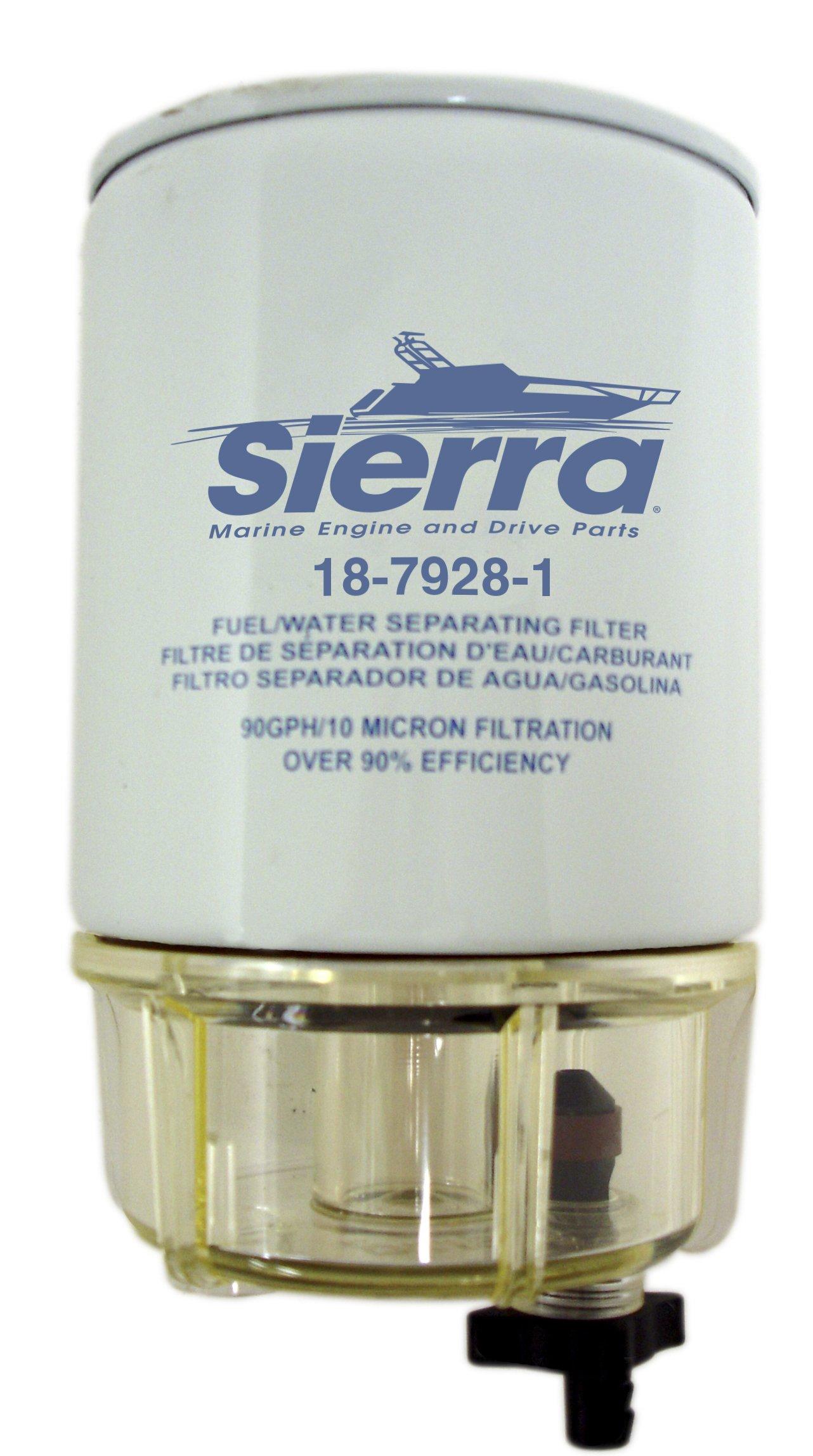 SIERRA 18-7928-1 Racor Style Fuel Water Separator Boat Engine Parts - High quality product image showing SIERRA 18-7928-1 Racor Style Fuel Water Separator Boat Engine Parts details and features