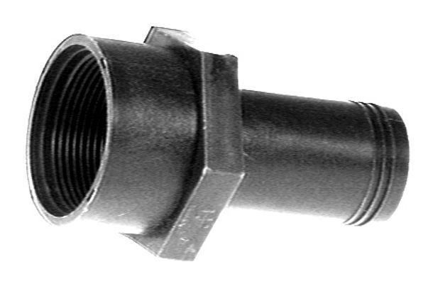SIERRA 18-801-1120 1 1/2H X 1 1/2FP STRAIGHT SANI FI, Adapter; 1-1/2 Inch Pipe Female Thread; Straight; Black; Nylon; Single - The Twister Group Tools product