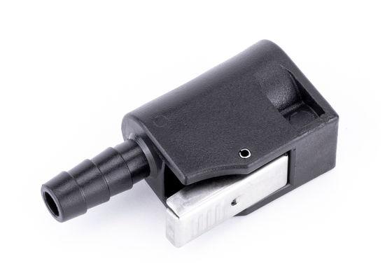 SIERRA 18-80410-1 FUEL CONNECTOR, Quick Connector; 3/8 Inch; Hose Barb; Straight; Black; Plastic; Single; Fits Nissan/Tohatsu Outboard Engines - High quality product image showing SIERRA 18-80410-1 FUEL CONNECTOR, Quick Connector; 3/8 Inch; Hose Barb; Straight; Black; Plastic; Single; Fits Nissan/Tohatsu Outboard Engines details and features