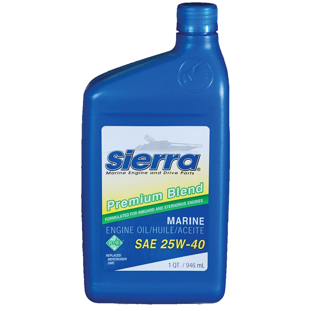 SIERRA 18-9400-2 25W-40 FC-W 4-Stroke Marine Stern Drive Oil - 1 Quart - The Twister Group Tools product