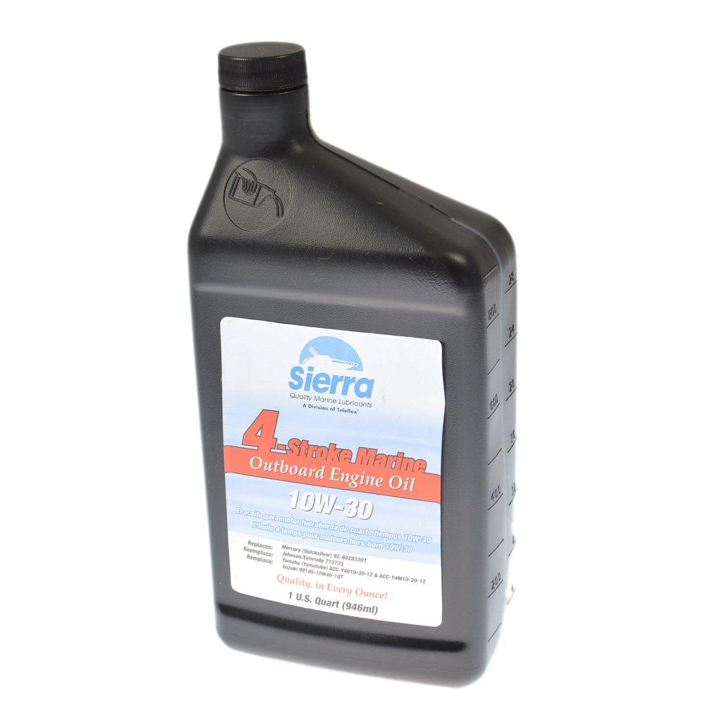 SIERRA 18-9420-2 10W-30 4-Stroke Marine Outboard Engine Oil - 1 Gallon, white, 1 quart - The Twister Group Tools product