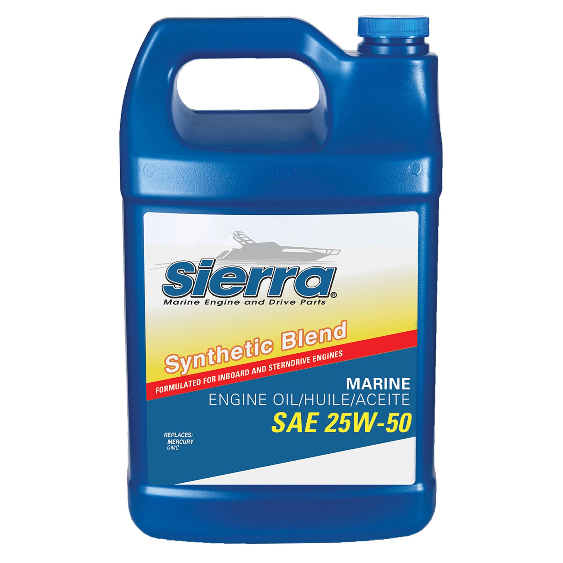 SIERRA 18-9552-3 25W-50 Synthetic Blend Engine Oil - 4 Liter - High quality product image showing SIERRA 18-9552-3 25W-50 Synthetic Blend Engine Oil - 4 Liter details and features
