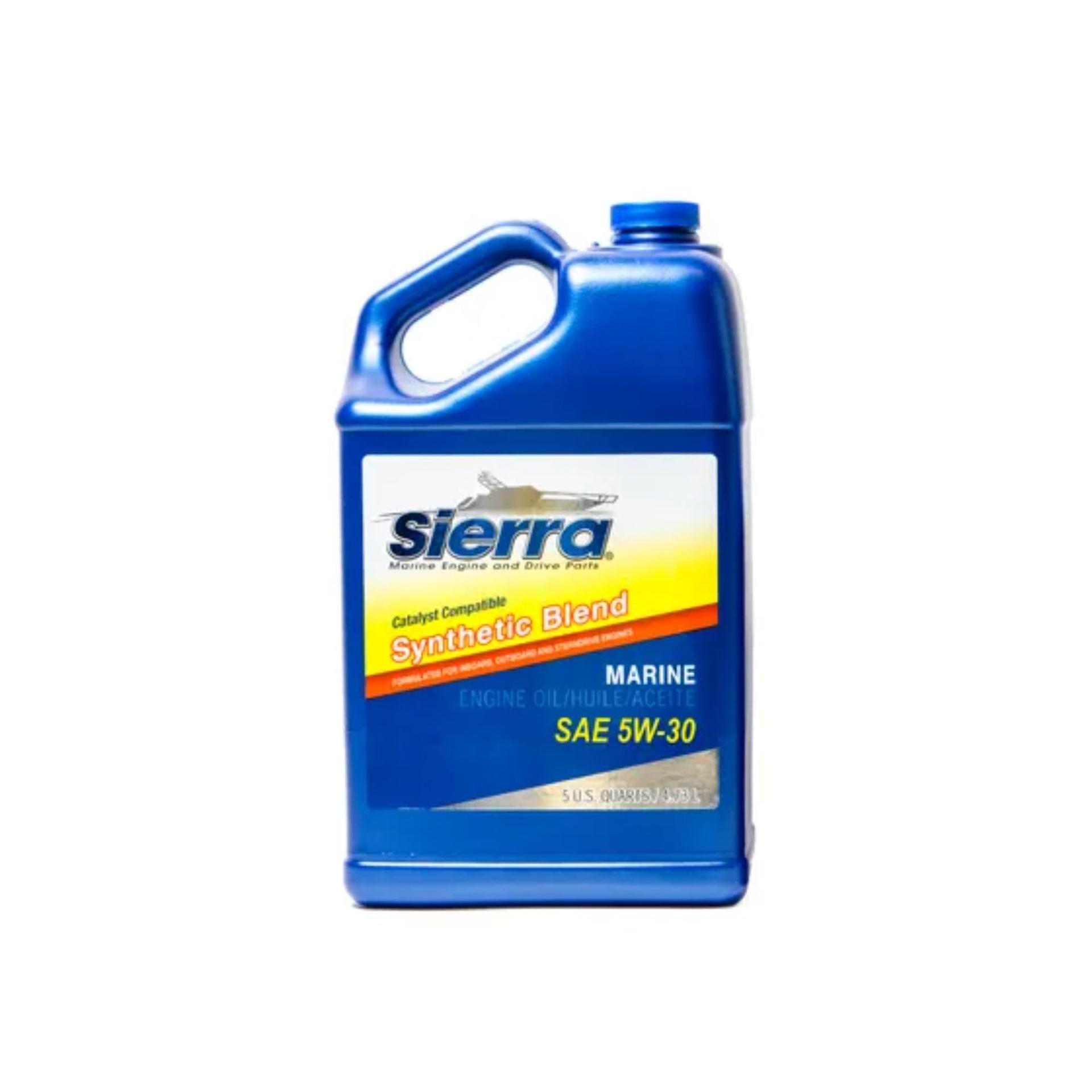 SIERRA 18-9555-4 5W-30 FC-WCAT Semi-Synthetic Engine Oil - 5 Quart - High quality product image showing SIERRA 18-9555-4 5W-30 FC-WCAT Semi-Synthetic Engine Oil - 5 Quart details and features