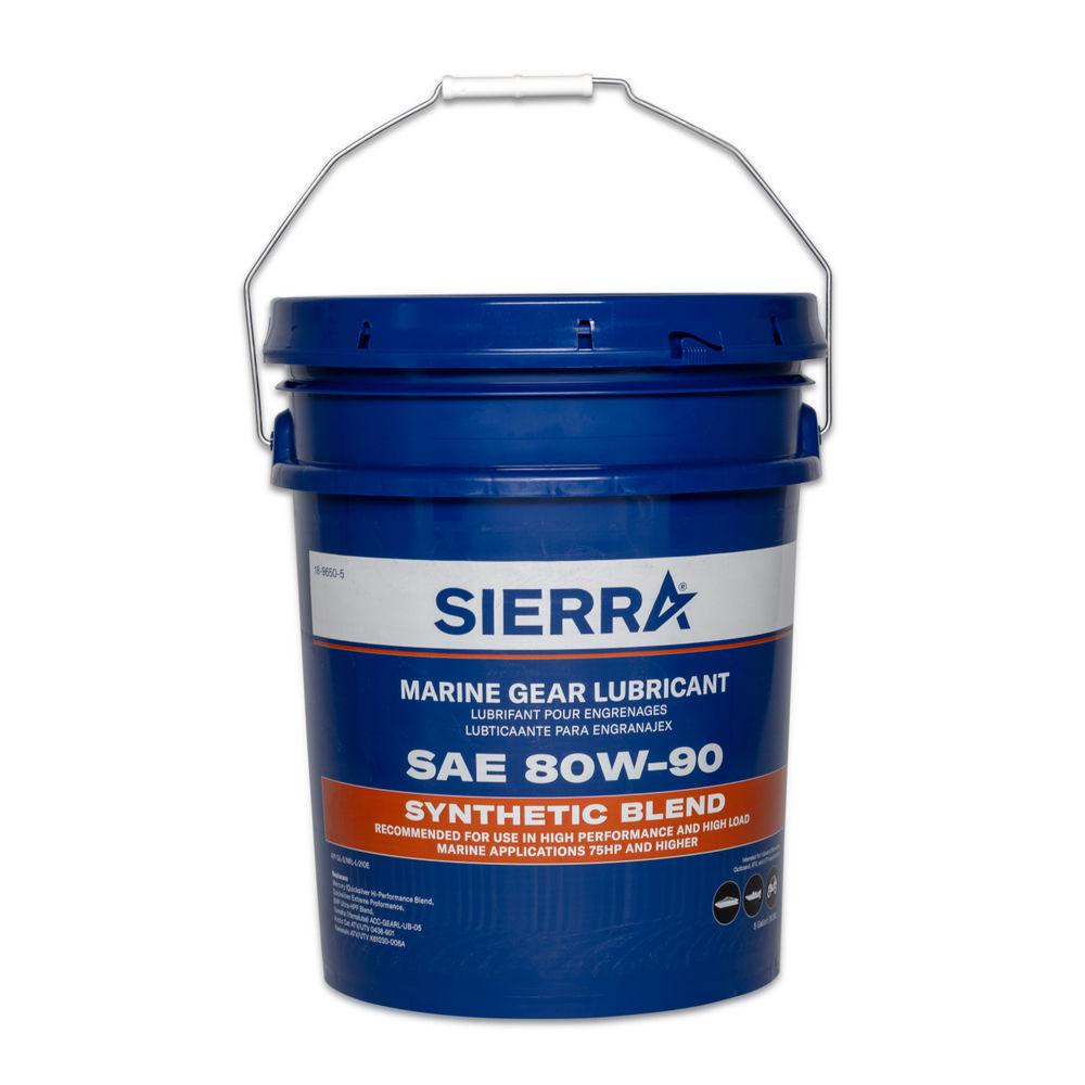 SIERRA 18-9650-5 HI PERFORMANCE GEAR LUBE - 5 GAL, Single; 5 Gallon Bucket; 80W-90; Protects Gears/ Bearings/ Gear Case Components - The Twister Group Tools product