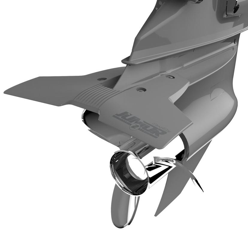 STINGRAY JR23 Classic Junior 2 Hydrofoils for 9.9-40 hp (Grey) - Best for Small Boats - Stabilizer Fins for Outboard/Outdrive Motors