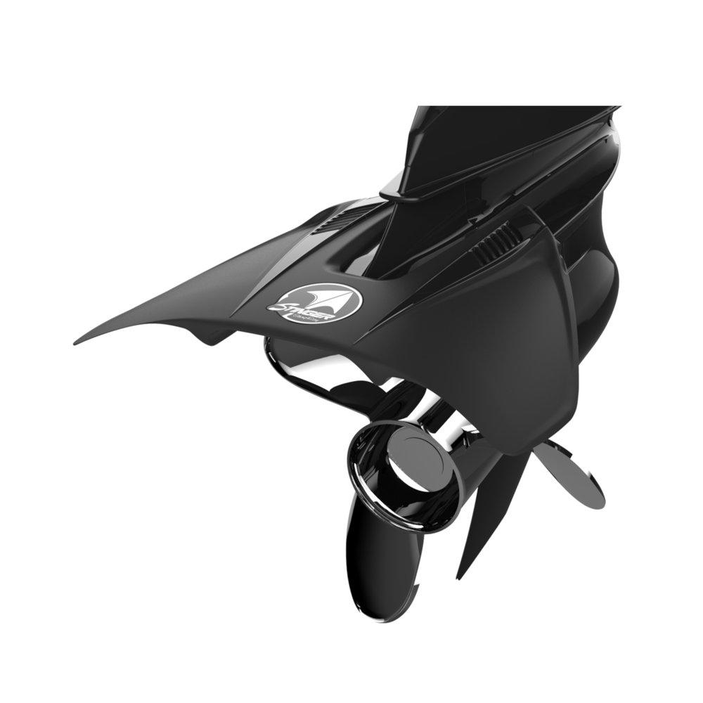 STINGRAY STINGER1 Stinger Hydrofoils for 4-300 hp Boats (Black) - Engine Stabilizer Fins for Outboard/Outdrive Motors - High quality product image showing STINGRAY STINGER1 Stinger Hydrofoils for 4-300 hp Boats (Black) - Engine Stabilizer Fins for Outboard/Outdrive Motors details and features