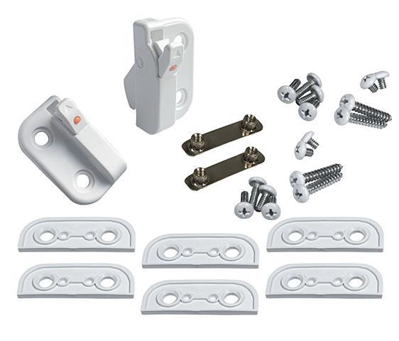 STRYBUC 50-2007BEW Window Operator; 50-2007 Series; Screw Mount; 1-11/16 Inch Height x 1 Inch Width x 15/16 Inch Screw To Screw; Blue White; With Mounting Hardware - High quality product image showing STRYBUC 50-2007BEW Window Operator; 50-2007 Series; Screw Mount; 1-11/16 Inch Height x 1 Inch Width x 15/16 Inch Screw To Screw; Blue White; With Mounting Hardware details and features