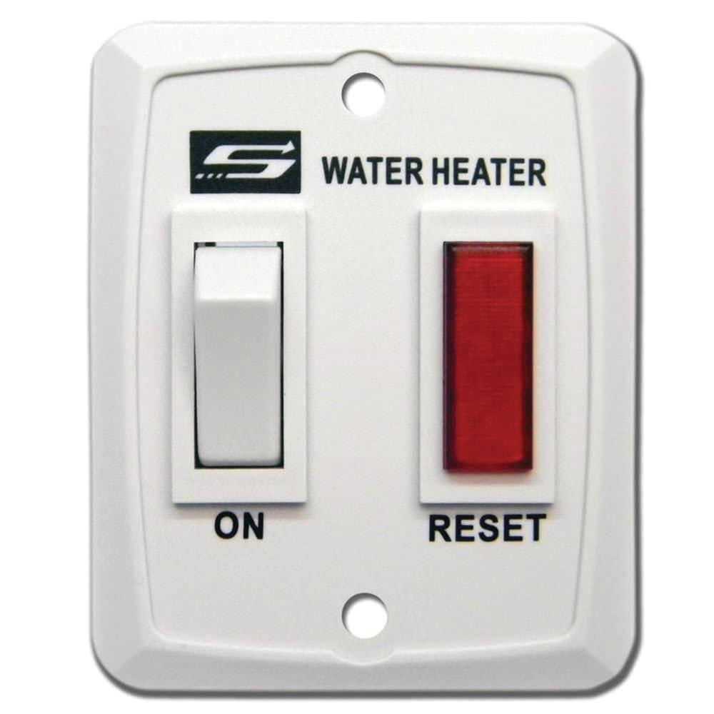 SUBURBAN 234589 Standard Water Heater Wall Switch Assembly - White - High quality product image showing SUBURBAN 234589 Standard Water Heater Wall Switch Assembly - White details and features
