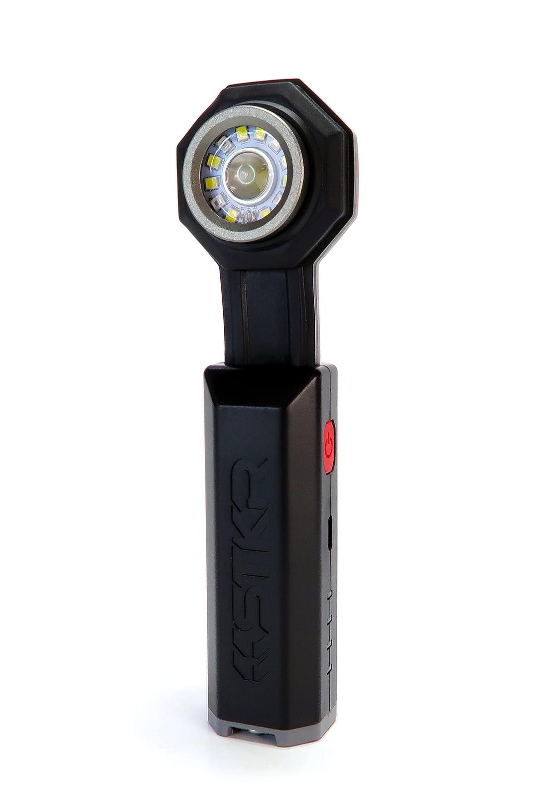 STKR 00385 FLEXIT Pocket Light 6.5-650 Lumen Flexible Rechargeable Light for Emergencies, Camping, Hiking, Working Around The House or in The Garage, Black - The Twister Group product