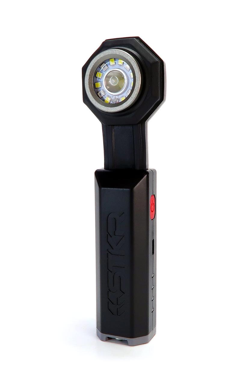 STKR 00385 FLEXIT Pocket Light 6.5-650 Lumen Flexible Rechargeable Light for Emergencies, Camping, Hiking, Working Around The House or in The Garage, Black