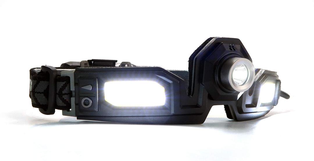 STKR 00387 FLEXIT Headlamp PRO 6.5-650 lumens- Low Profile, Comfort fit Design with 240-degree Halo Lighting, Black, one Size fits All - The Twister Group product