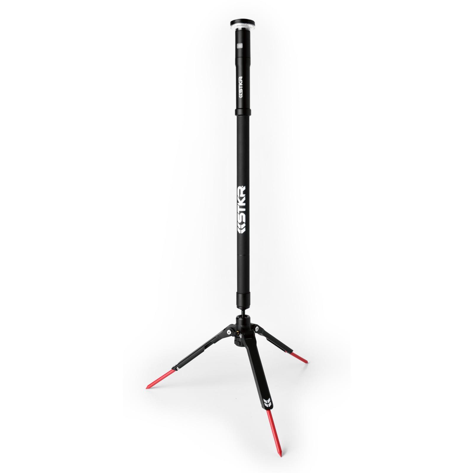 STKR 12679 FLI PRO Telescoping Area Light - 8 Foot extention + Removable Flashlight, Black - High quality product image showing STKR 12679 FLI PRO Telescoping Area Light - 8 Foot extention + Removable Flashlight, Black details and features