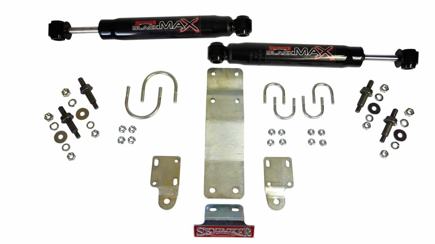 SKYJACKER 8204 Black Max Dual Steering Stabilizer Kit (Black) - High quality product image showing SKYJACKER 8204 Black Max Dual Steering Stabilizer Kit (Black) details and features