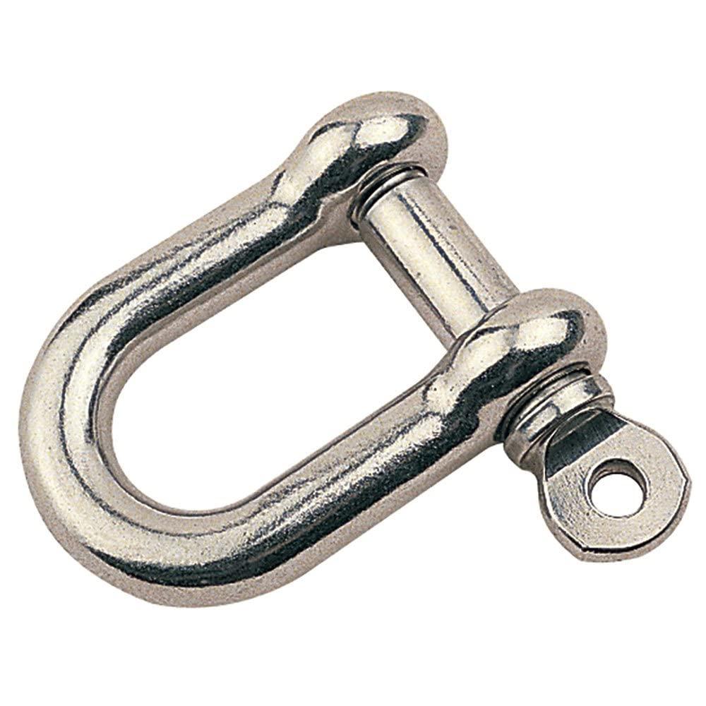 SEA-DOG 147006-1 1/2 INCH I.W. x 13/16 INCH I.L. 1/4 INCH Stainless Steel Screw Pin D-Shackle - The Twister Group Tools product