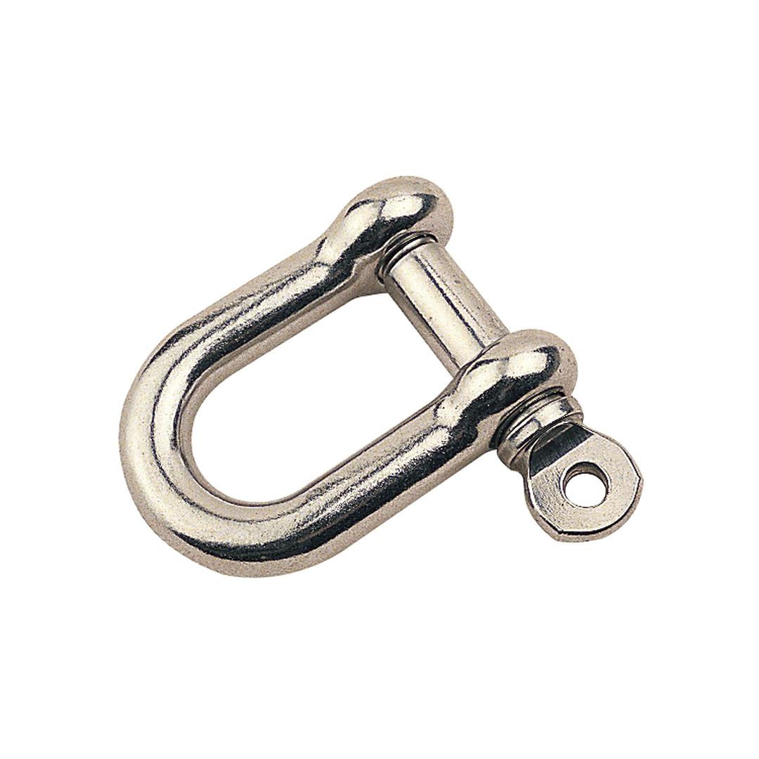 SEA-DOG 147010-1 D-Shackle - 3/8 INCH,Silver - The Twister Group Tools product