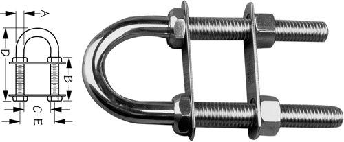 SEA-DOG 080055-1 Bow Eye SS 7/16 INCH X 3-1/2 INCH - The Twister Group Tools product