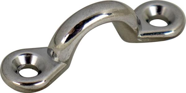 SEA-DOG 081242-1 CHROME ZINC PAD EYE 3/8, Pad Tie Down Mount; Chrome Plated Zinc; 3/8 x 1/2 Inch Eye Size; Set Of 5