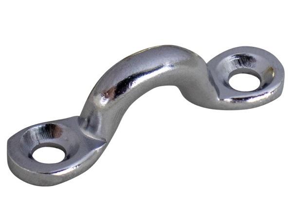 SEA-DOG 081275-1 CHROME BRASS PAD EYE - 5/16, Pad Tie Down Mount; Chrome Plated Bronze; 5/16 x 3/8 Inch Eye Size; Single - The Twister Group Tools product