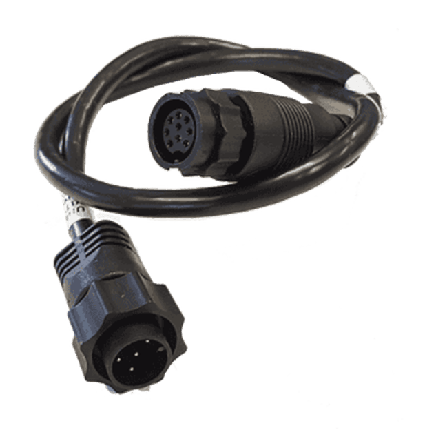 LOWRANCE 000-12571001 9PIN BLACK XDCR TO 7PIN BLUE ADAPTER - Product image