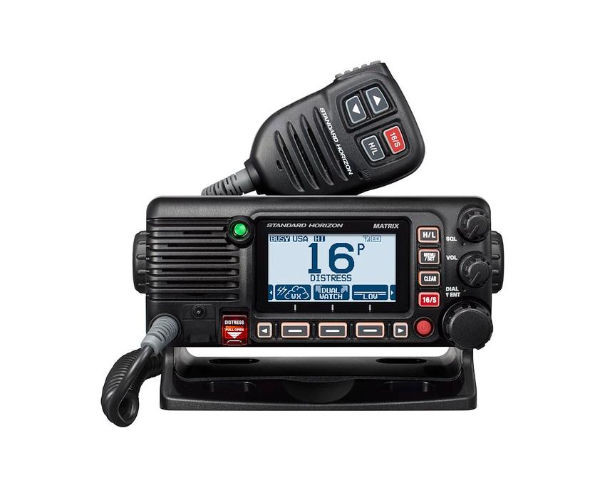 STANDARD HORIZON GX2410GPS FIXED MOUNT VHF/GPS/AIS/NMEA2000, Fixed Mount; United States/ Canadian/ International Channels; 30 Watt PA/Loud Hailer; NOAA Weather Channels With Alert; With GPS Capability; Public Address Capable With Loud Hailer; LCD Display