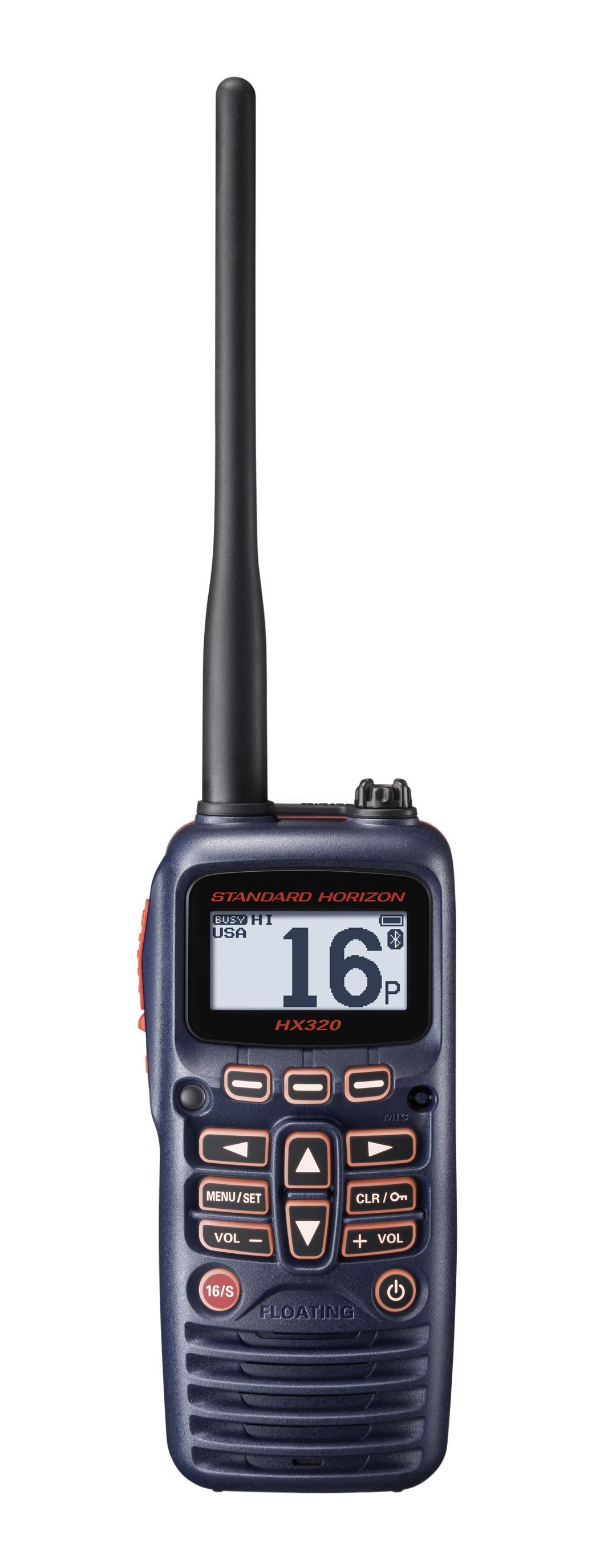 STANDARD HORIZON HX320 6W FLOATING HANDHELD VHF TRANSCEIVER - High quality product image showing STANDARD HORIZON HX320 6W FLOATING HANDHELD VHF TRANSCEIVER details and features