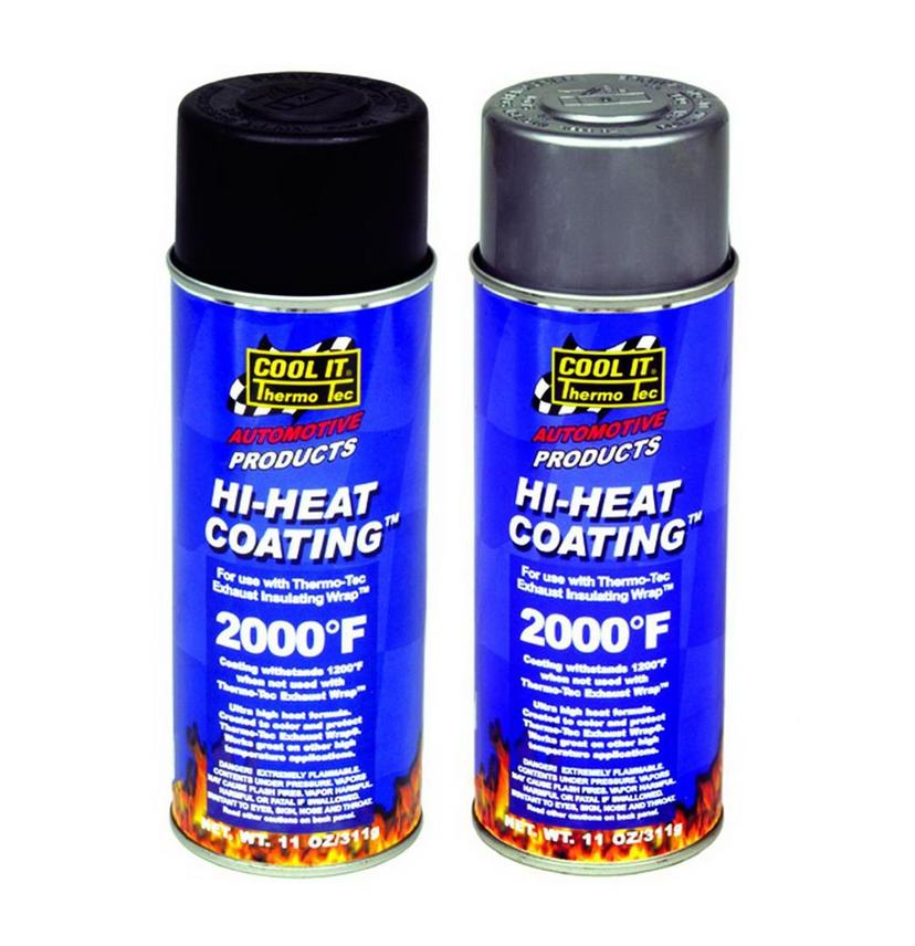 THERMO-TEC 12002 Aluminum High Heat Wrap Coating, 11 oz.