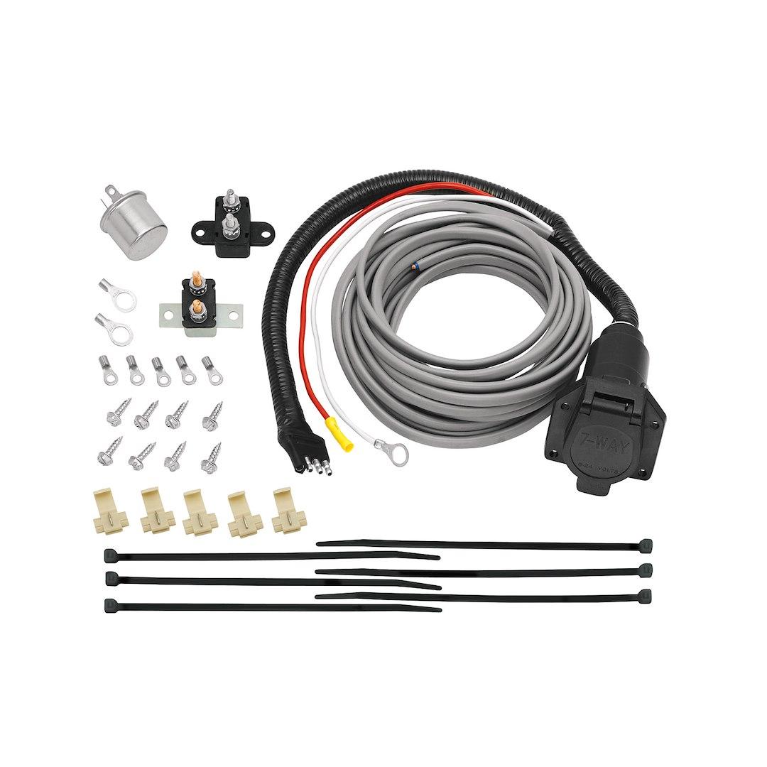 DRAW-TITE 118607 SP 7 WAY BRAKE MATE, Pre-Wired Kit Adapter 7-Way Flat Pin Connector With Brake Control Wiring Installation Kit - The Twister Group Tools product