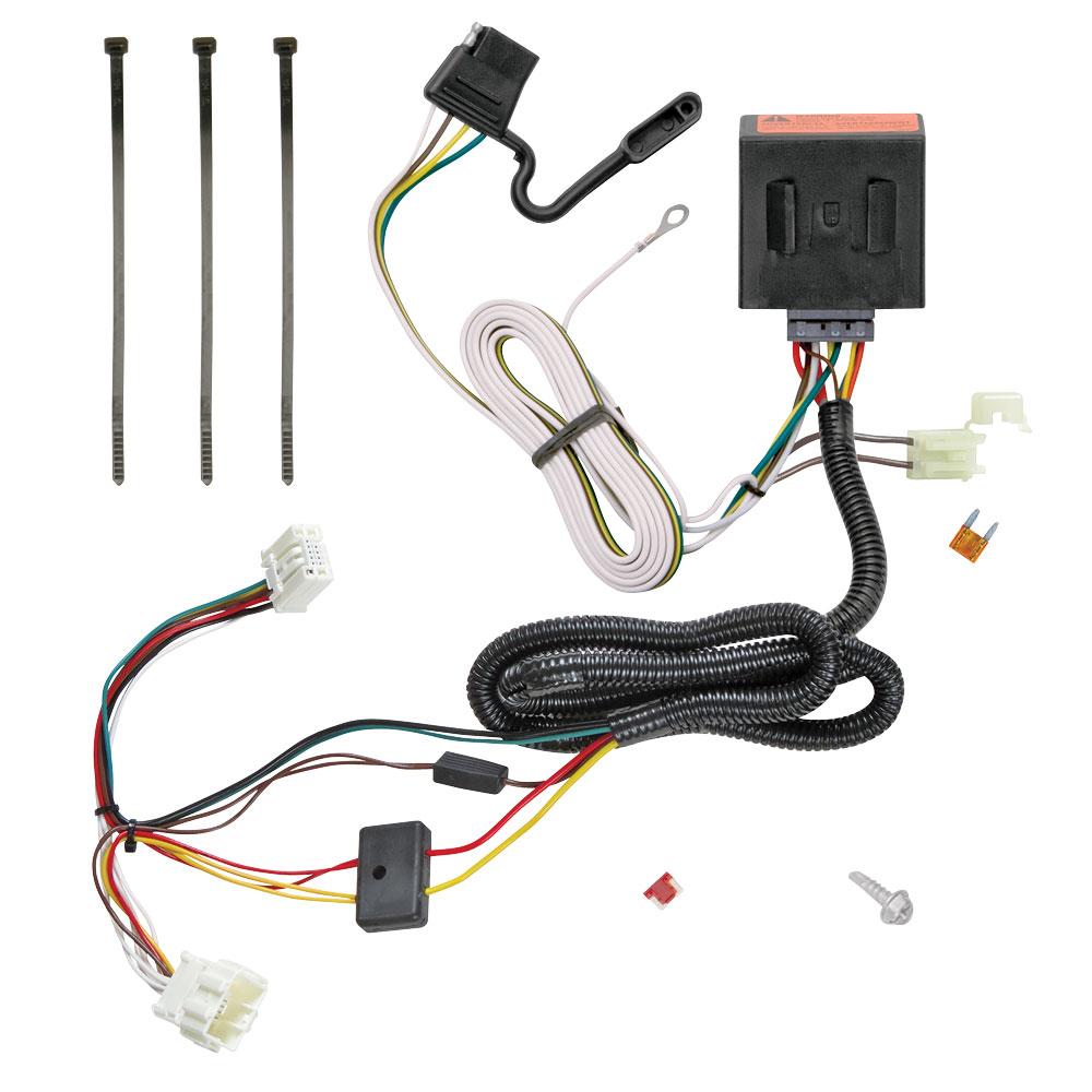 TEKONSHA 118561 T-One T-Connector Harness, 4-Way Flat, Compatible with Select Honda CR-V, Black - The Twister Group Tools product