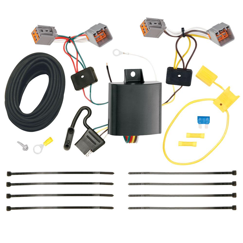 TEKONSHA 118613 T-One T-Connector Harness, 4-Way Flat, Compatible with Select Ford Transit Connect, Black - The Twister Group Tools product