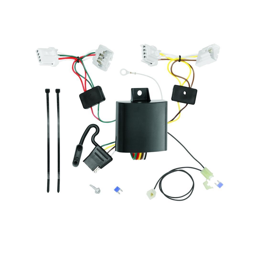 TEKONSHA 118653 T-One T-Connector Harness, 4-Way Flat, Compatible with Select Nissan Murano Silver - The Twister Group Tools product