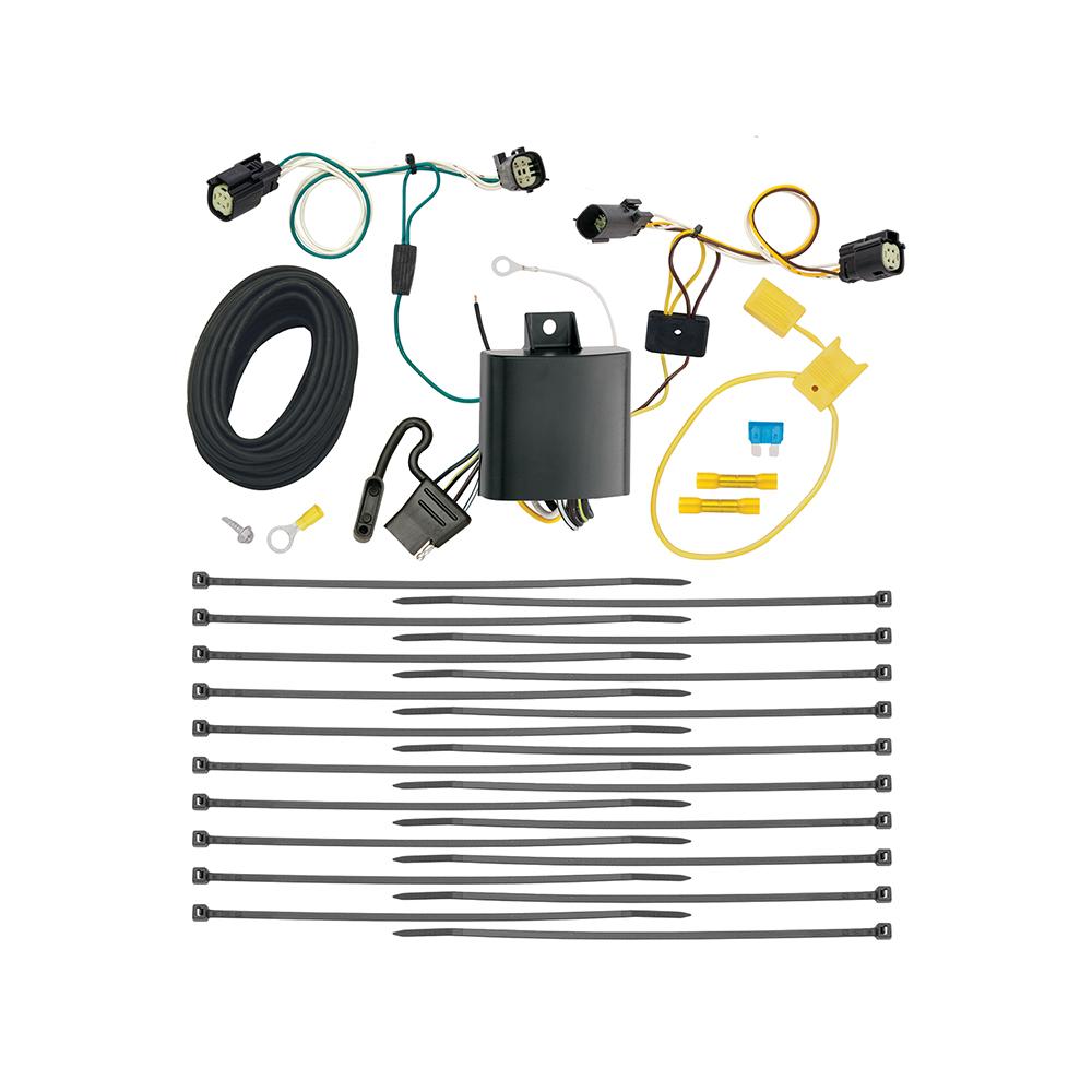 TEKONSHA 118712 T-One T-Connector Harness, 4-Way Flat, Compatible with Select Chrysler Pacifica,Black - The Twister Group Tools product