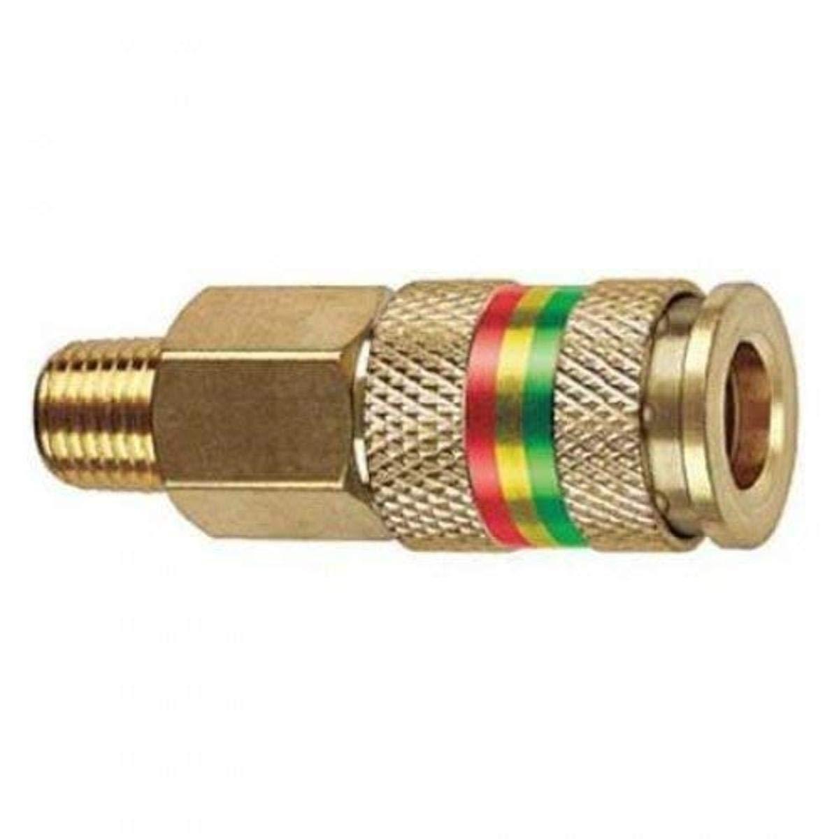 TRU-FLATE 13-513 1/4 INCH I/M/T/A x 1/4 INCH MNPT Brass Combo Coupler - High quality product image showing TRU-FLATE 13-513 1/4 INCH I/M/T/A x 1/4 INCH MNPT Brass Combo Coupler details and features