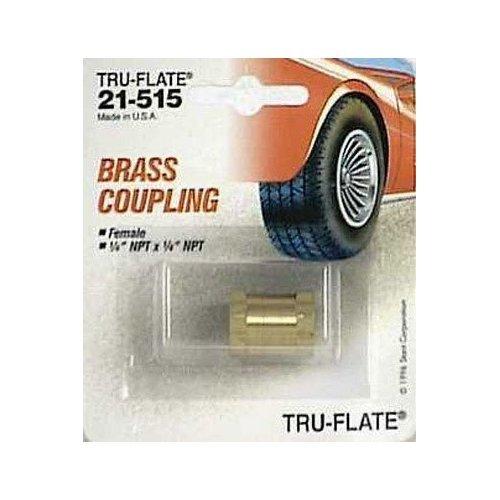 TRU-FLATE 21-515 Hex Coupling 1/4 INCH Npt Brass - The Twister Group Tools product