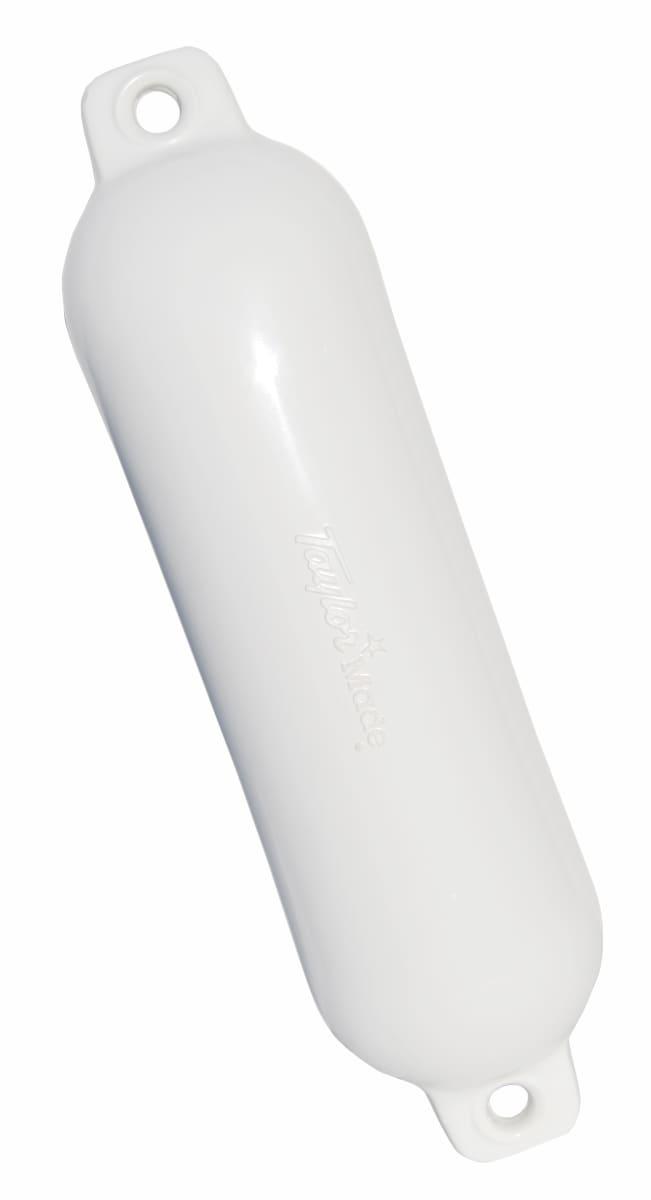 TAYLOR MADE 1023 Hull Gard Inflatable Vinyl Boat Fender, 6.5 x 23 inch, White
