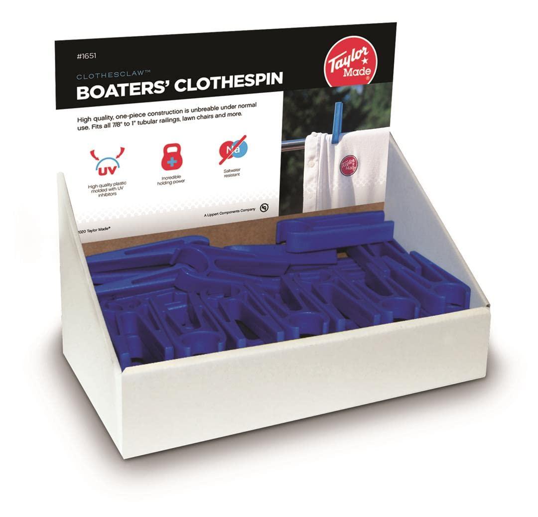 TAYLOR MADE 1651 BOATERS CLOTHSPIN DISPLAY BOX W 48 - High quality product image showing TAYLOR MADE 1651 BOATERS CLOTHSPIN DISPLAY BOX W 48 details and features