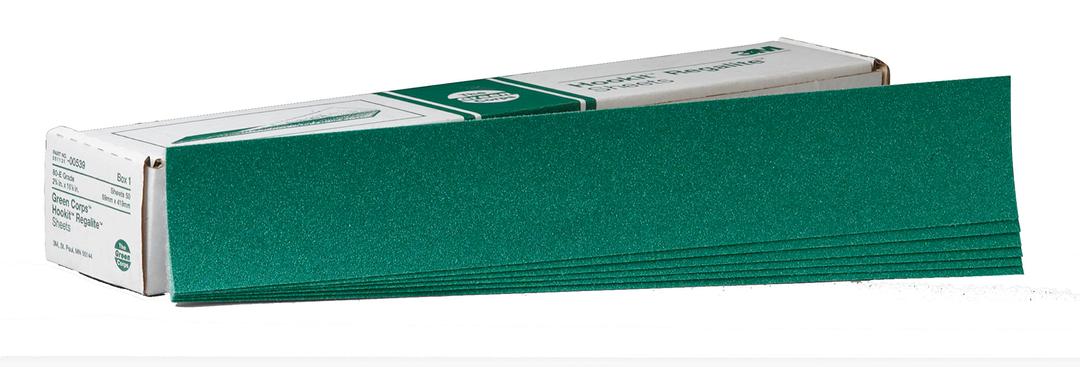 3M 00539 Green Corps Sheet, 80, 2-3/4 in x 16-1/2 in, 50 sheets per carton - The Twister Group product
