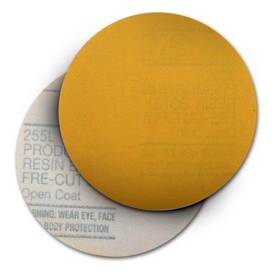 3M 01062 Sanding Disc; Hookit Used For Sanding And Finishing; Gold; Aluminum Oxide; 5 Inch Diameter; Film Backing; P220 Grit; Hook And Loop Type Attachment; Box of 100 - The Twister Group Tools product