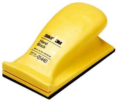 3M 05440 Stikit Hand Block - Hand Sanding Block - Hard Density - For Adhesive Backed Sanding Sheets and Rolls - Yellow Sanding Block - 2.75 INCH x 5 INCH - The Twister Group Tools product