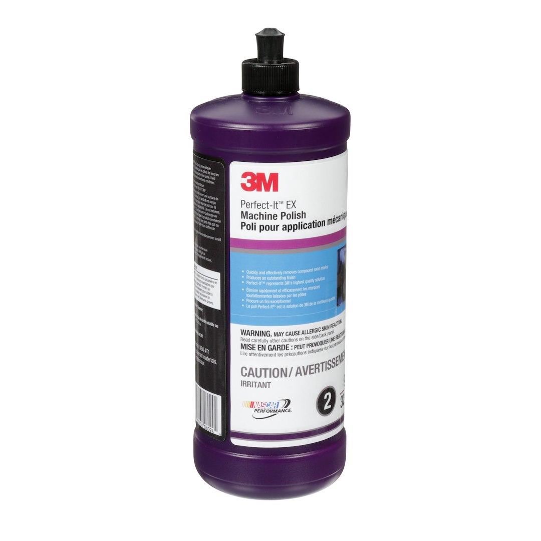 3M 06094 3M PERFECT-IT EX MACHIN, Used To Eliminate Swirl Marks And Produces A High Gloss Finish; Liquid; Black; 32 Ounce; Single - The Twister Group Tools product