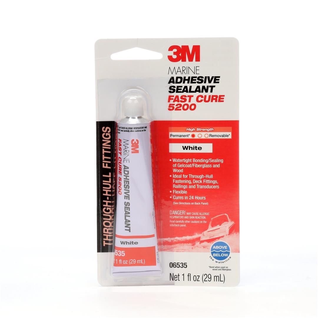 3M 06535 Marine Adhesive Sealant 5200 Fast Cure White Pn01oz Tube - The Twister Group Tools product